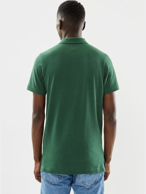 TJM Slim placket polo - Green
