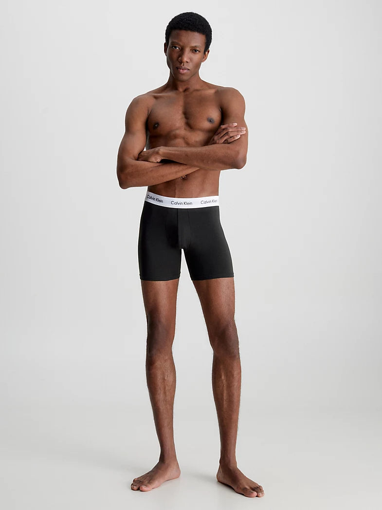 3-Pack Boxers Lang - Cotton Stretch - Black & White