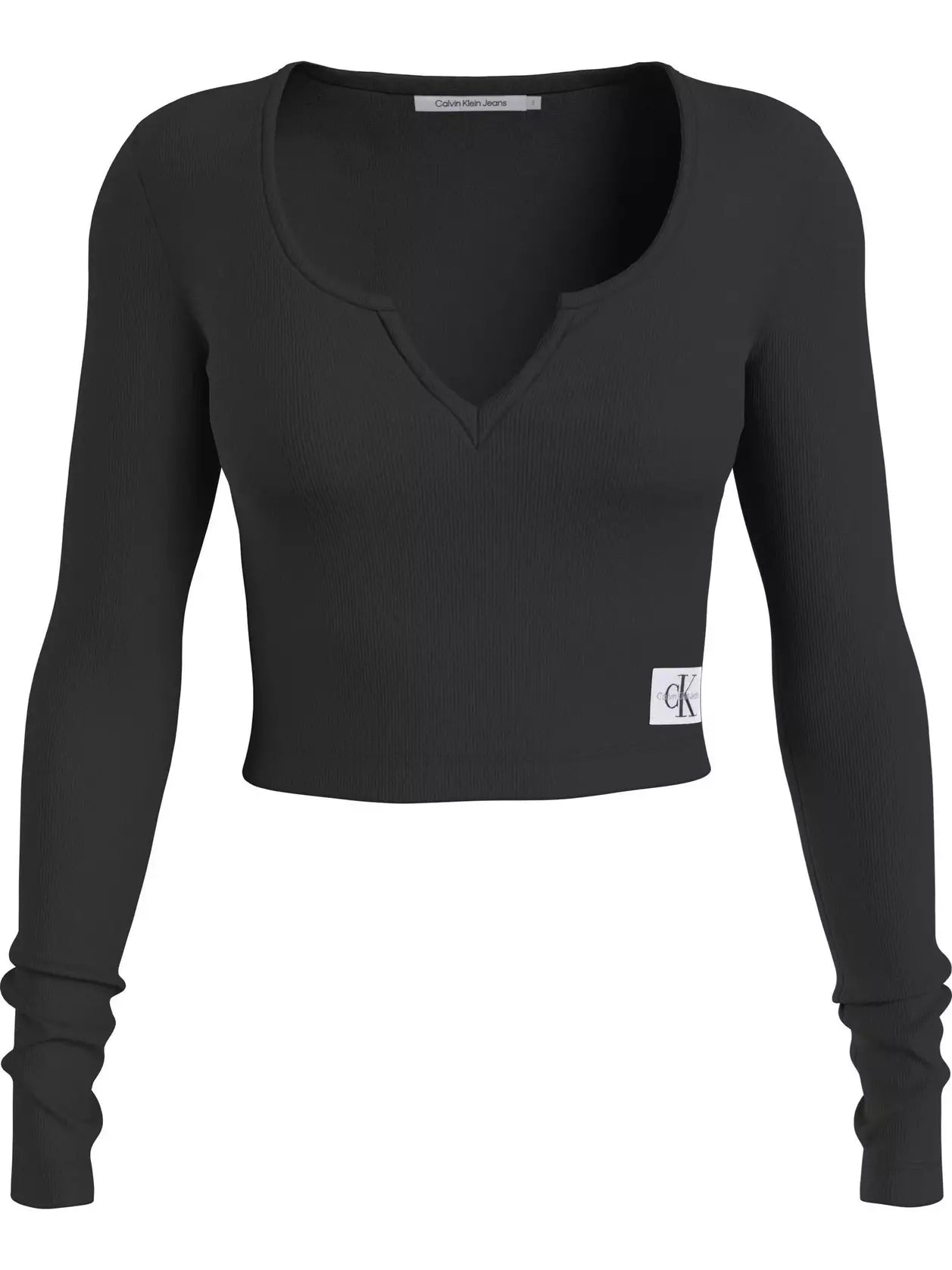 SPLIT COLLAR RIB LON, BEH Ck Black J20J222025BEH