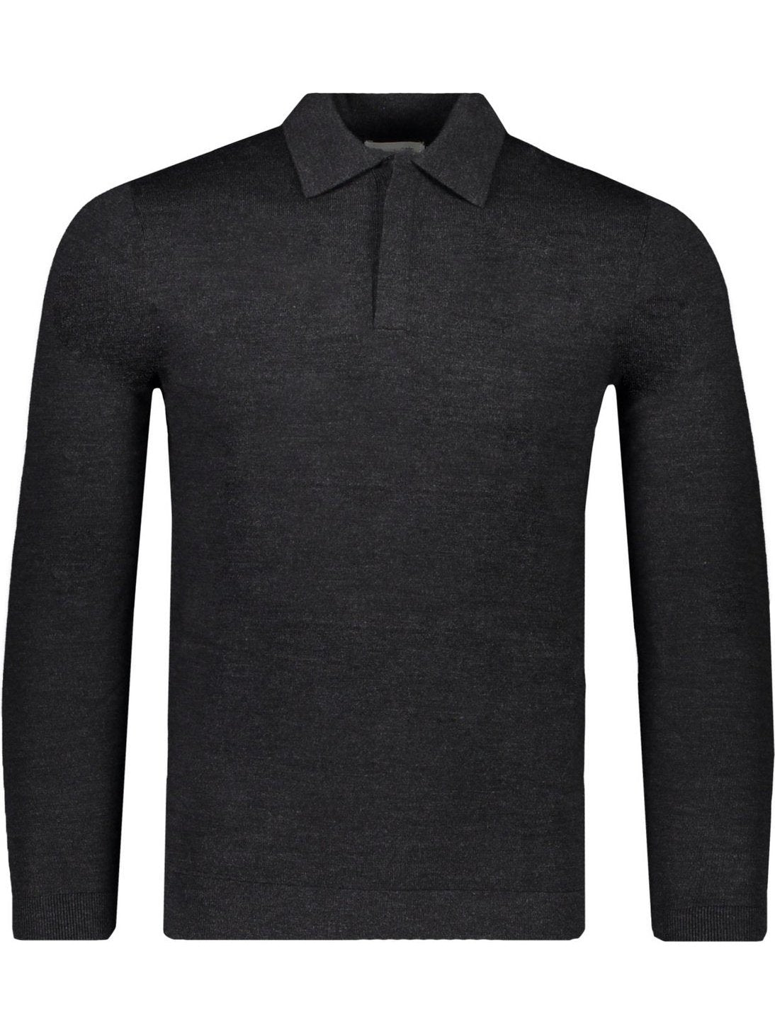 Superior wool long sleeve polo