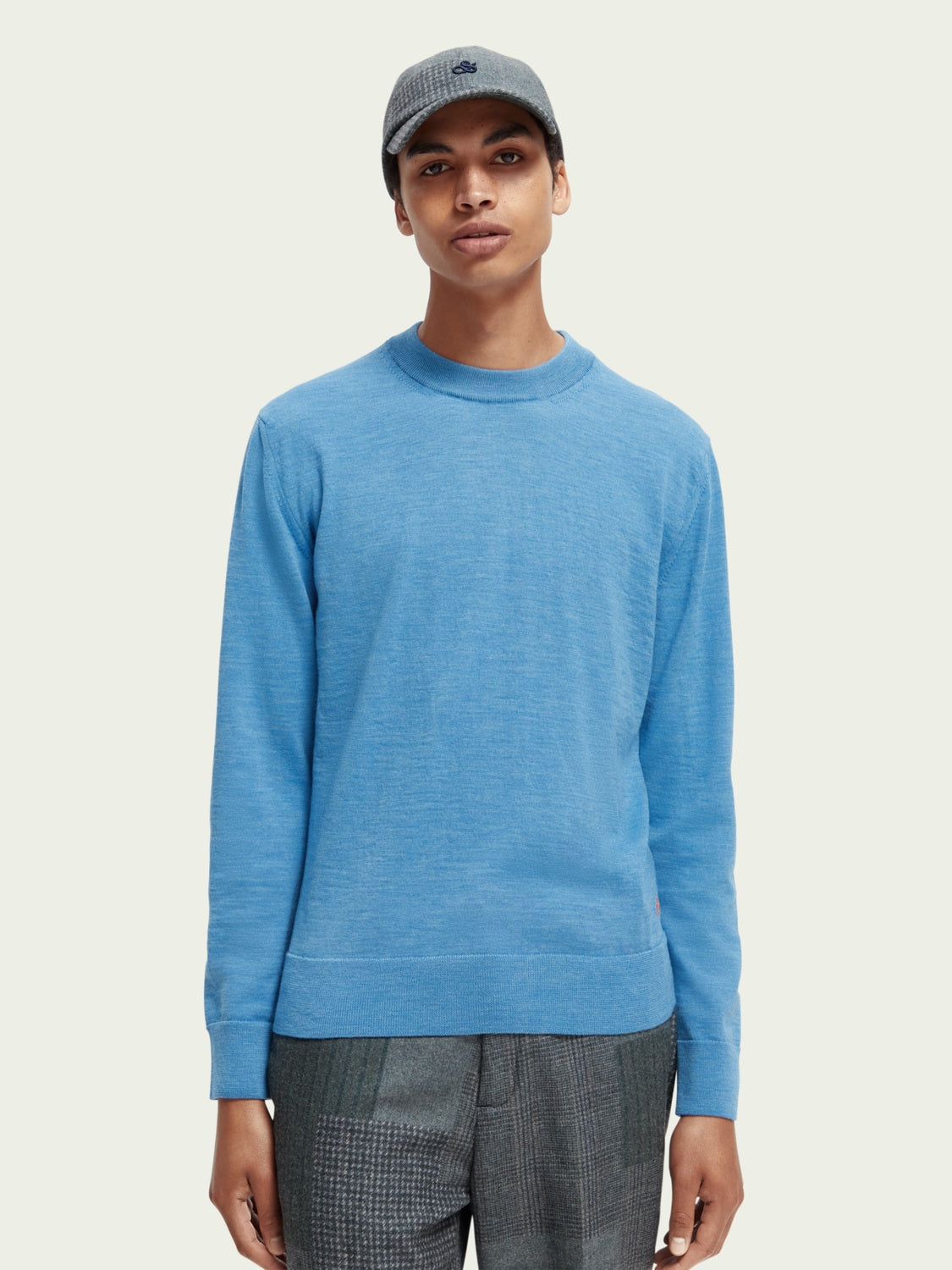 ESSENTIALS - Merino wool logo crewneck pullover