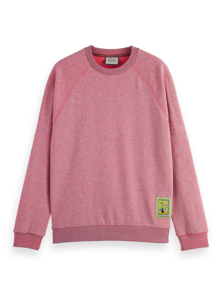 Melange chest sweater