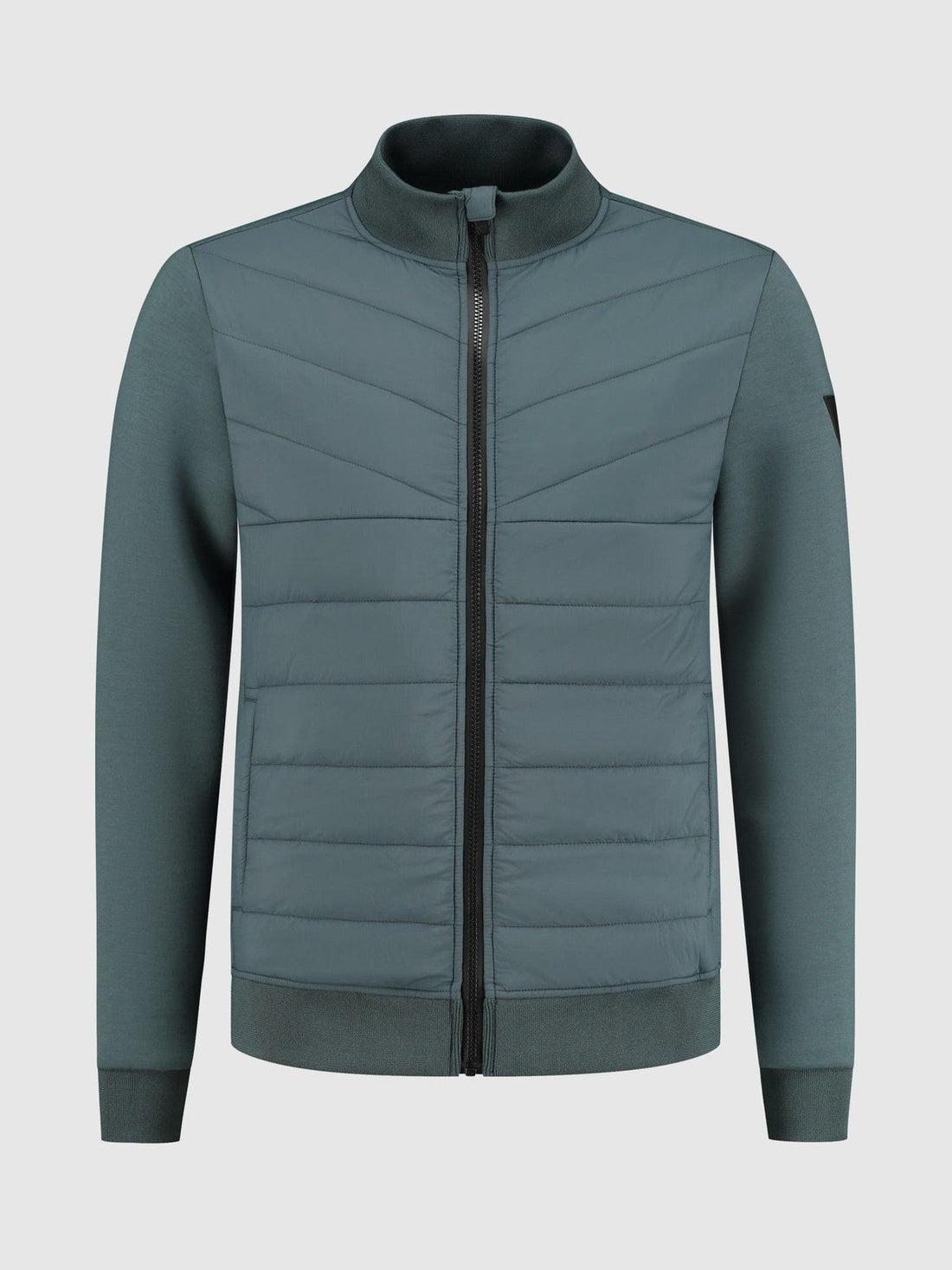 Padded jacket with neopreen back and sleeves