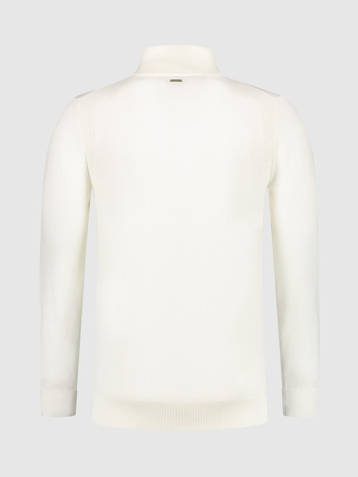 Half zip with ribbed collar