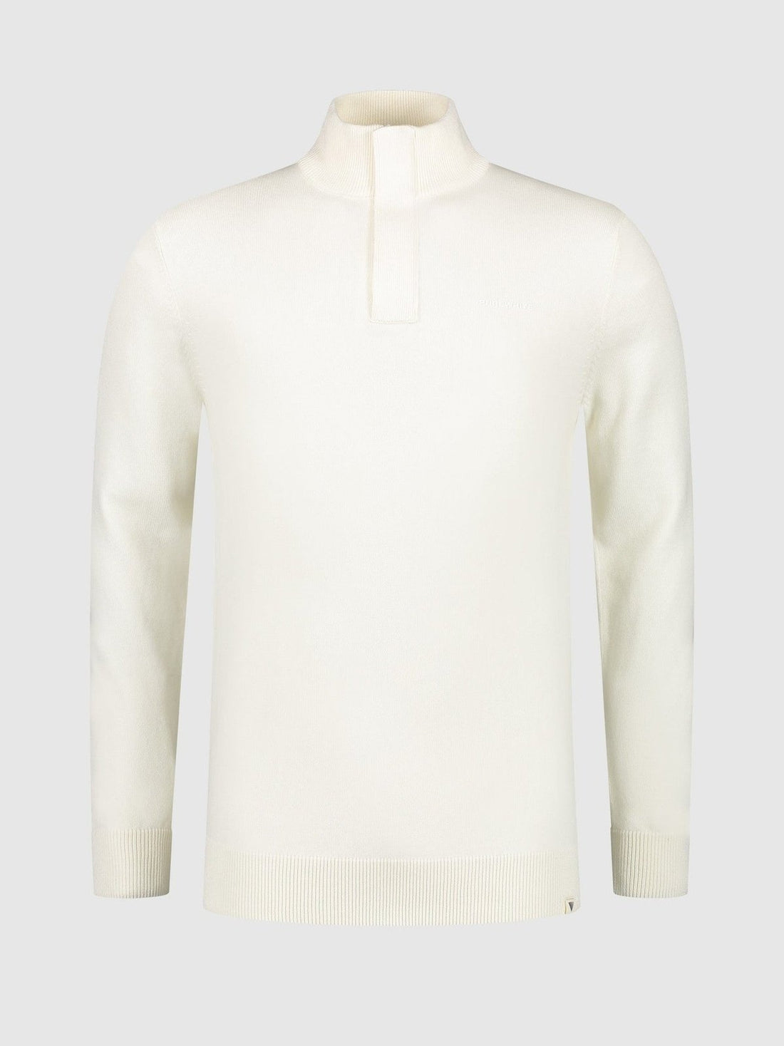 Half zip with ribbed collar
