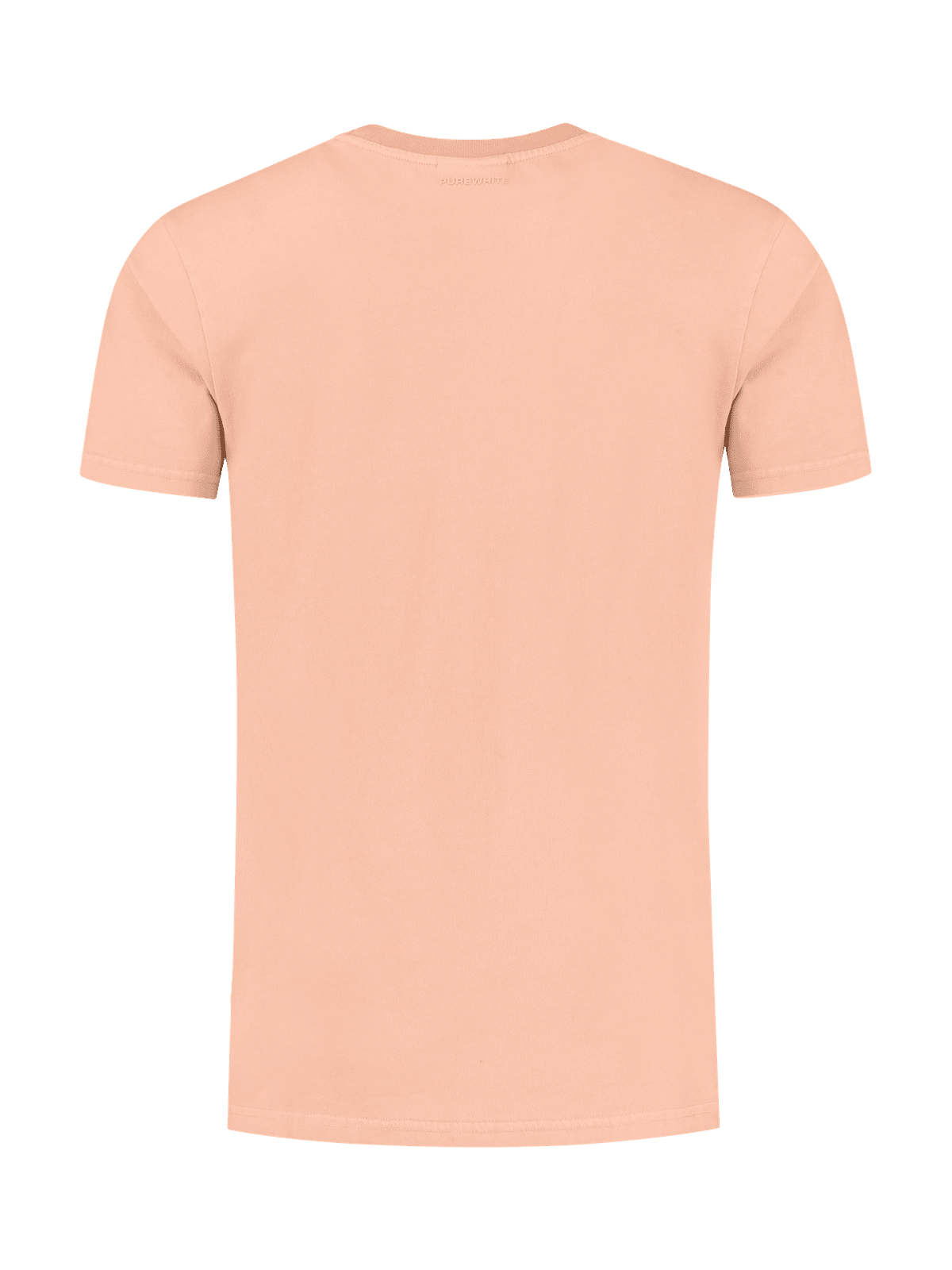 Tshirt with embroidery logo on chest Orange