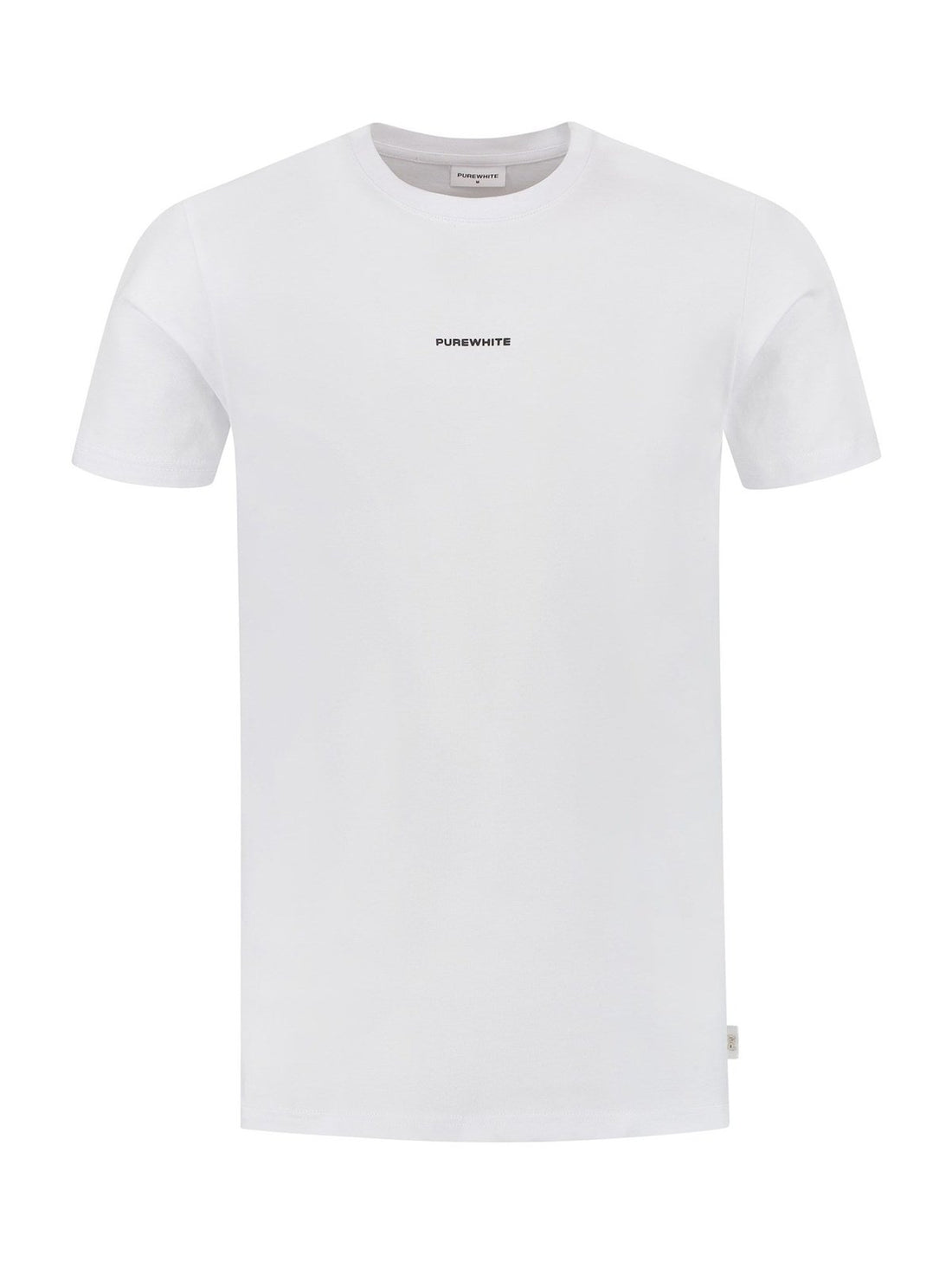 Tshirt with small logo on chest and big back print White