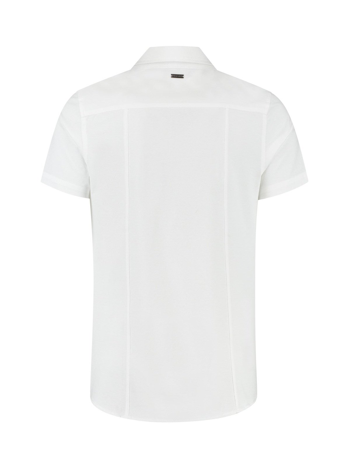 Melange Short Sleeve basic overhemd white