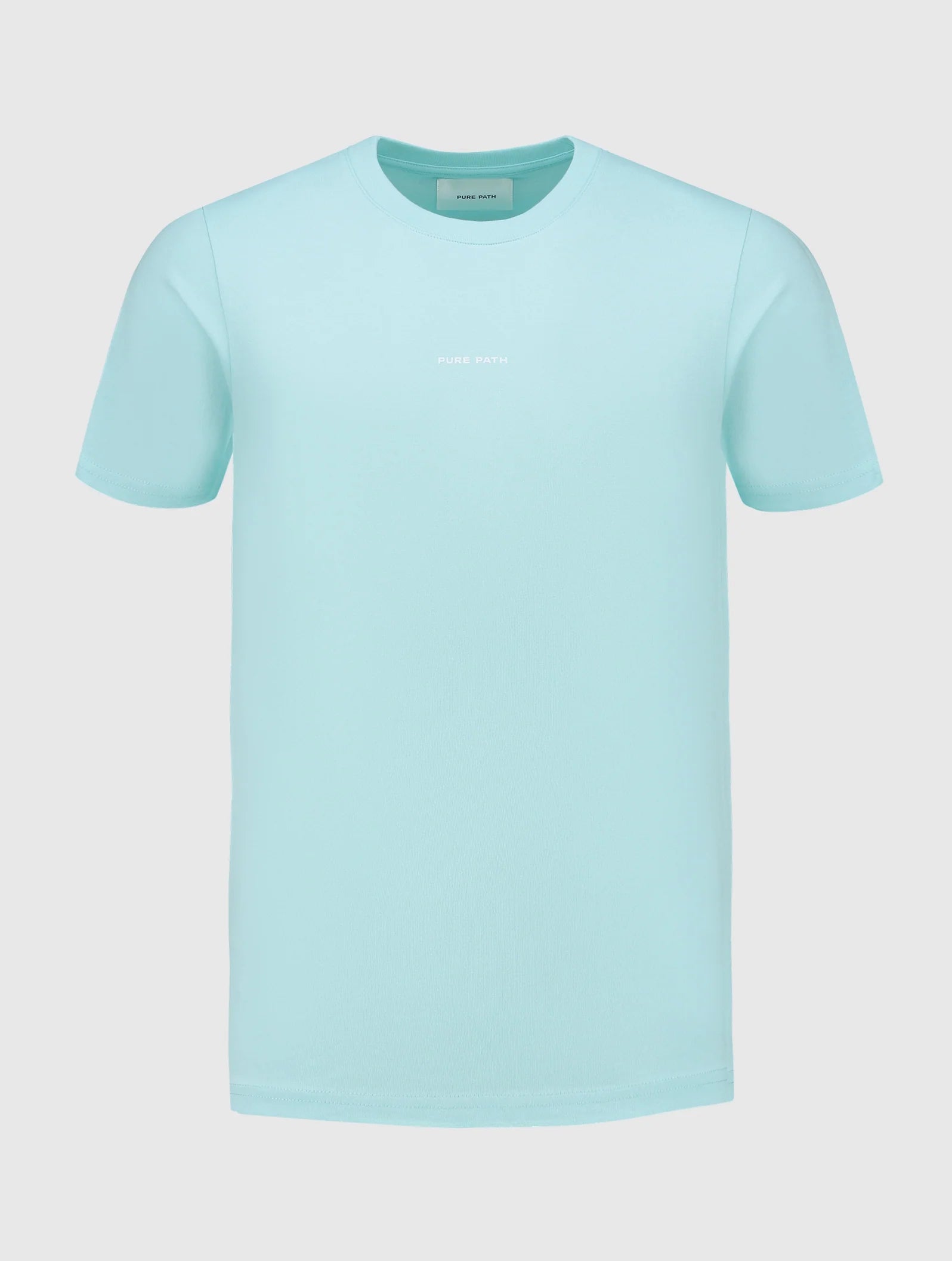 Regular fit T-shirts Crewneck SS Aqua 24010101
