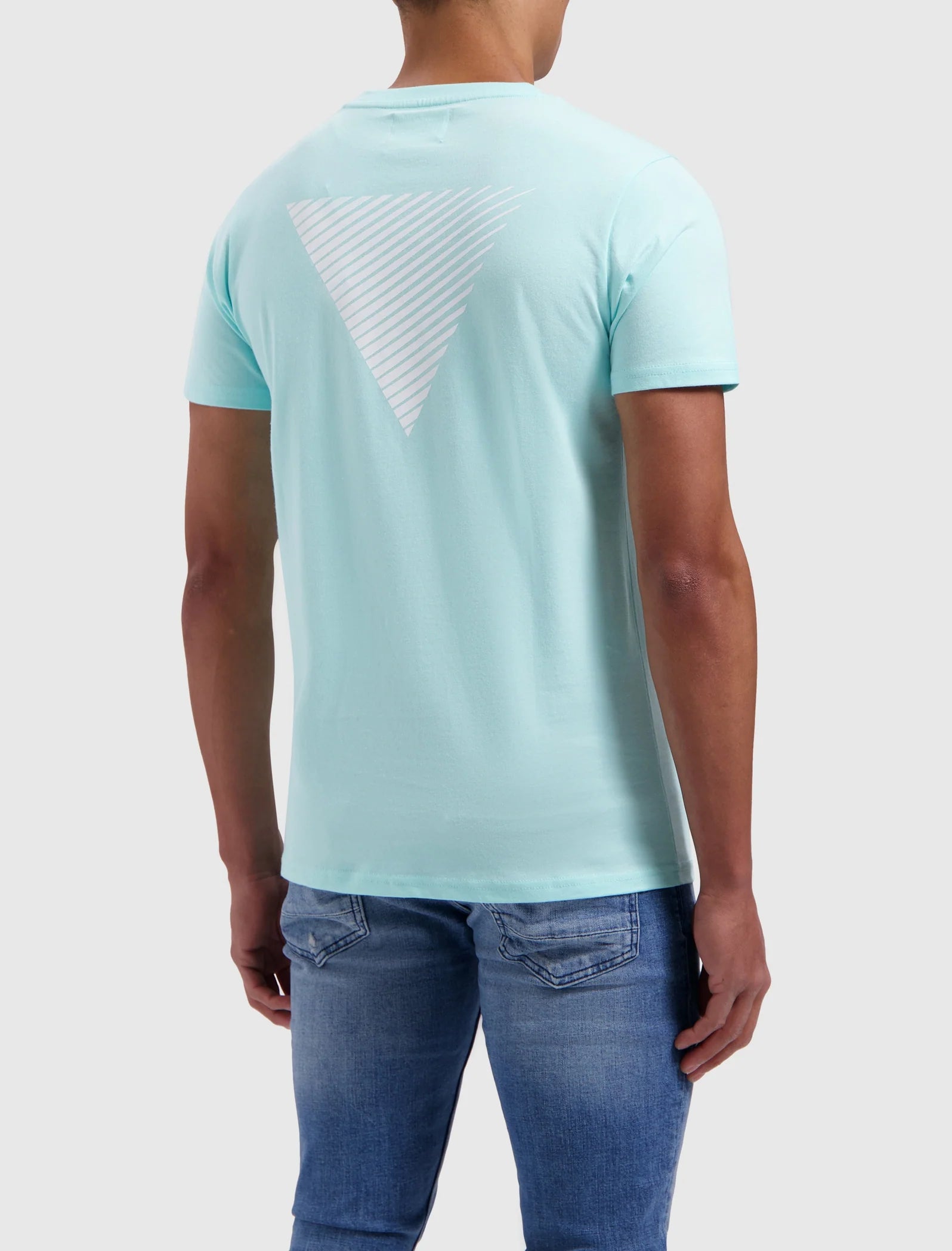 Regular fit T-shirts Crewneck SS Aqua 24010101