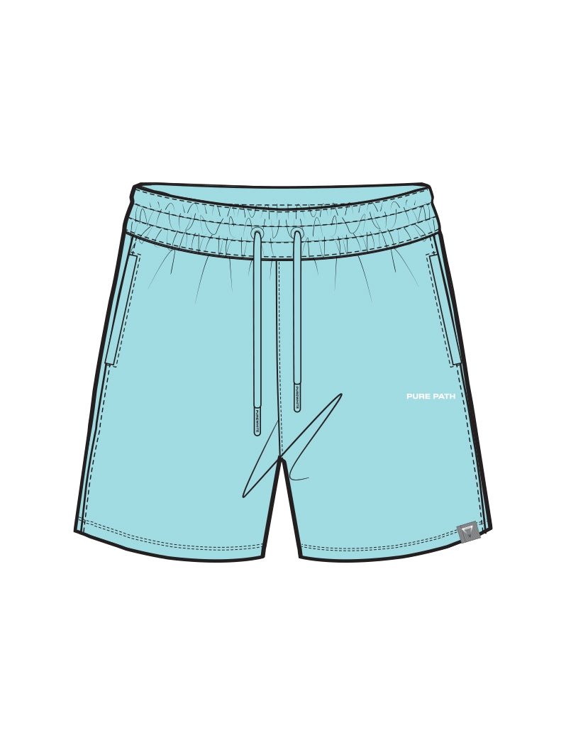 Regular fit Shorts Sweat Aqua 24010521