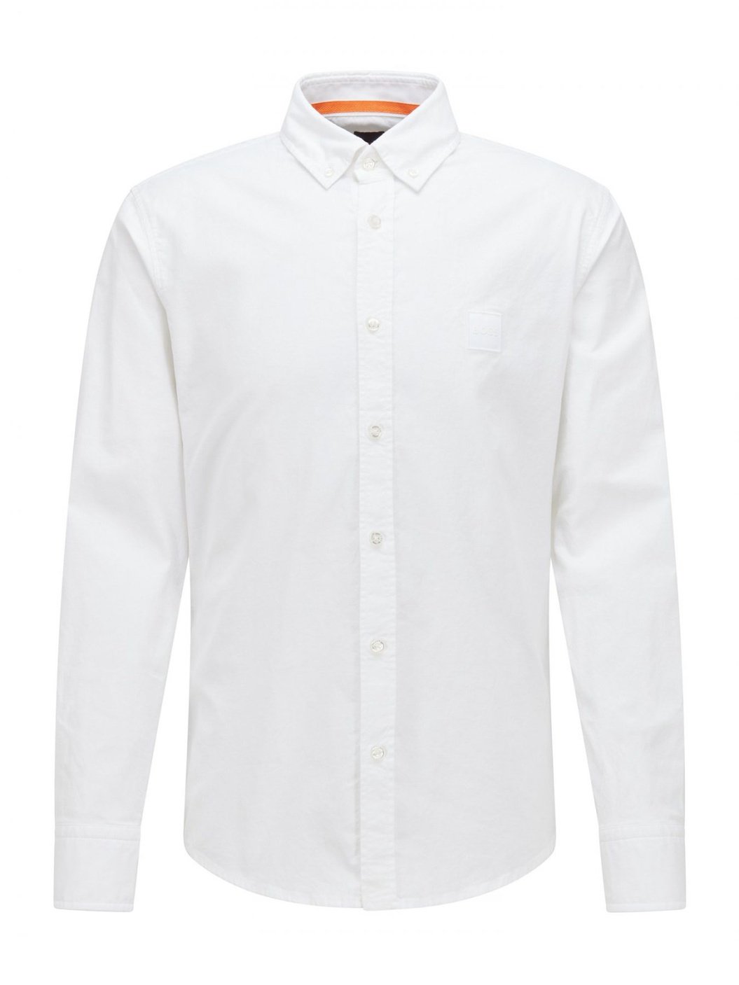 Slim fit overhemd van oxfordkatoen met stretch - wit