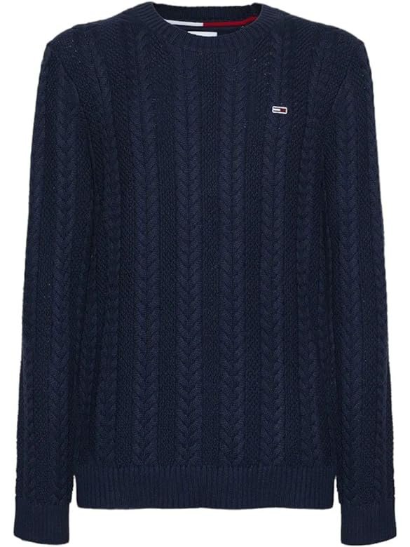 TJM regular cable sweater - Blue