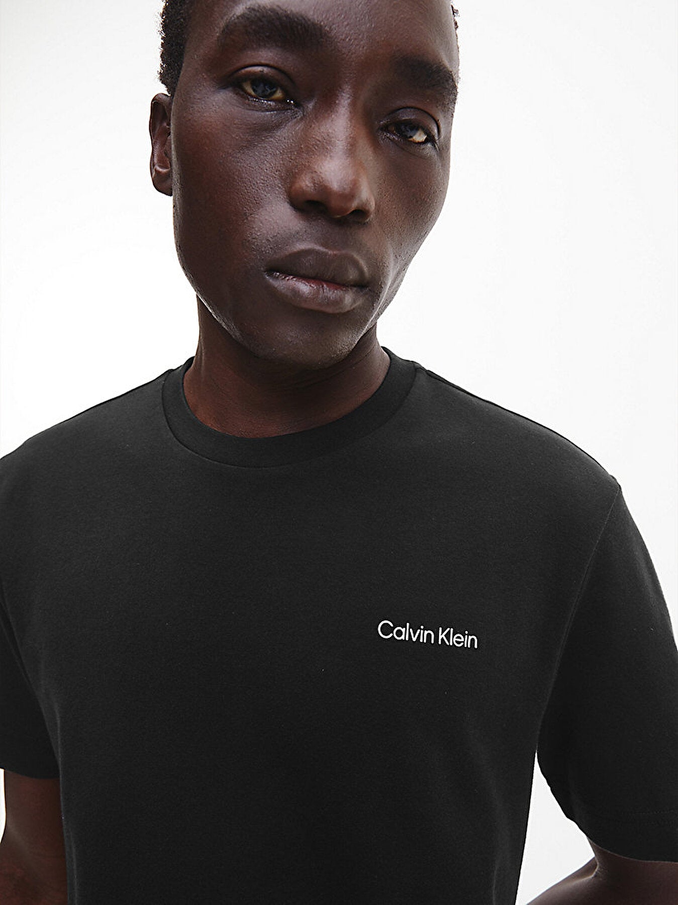 Katoenen T-Shirt Met Micrologo - Black