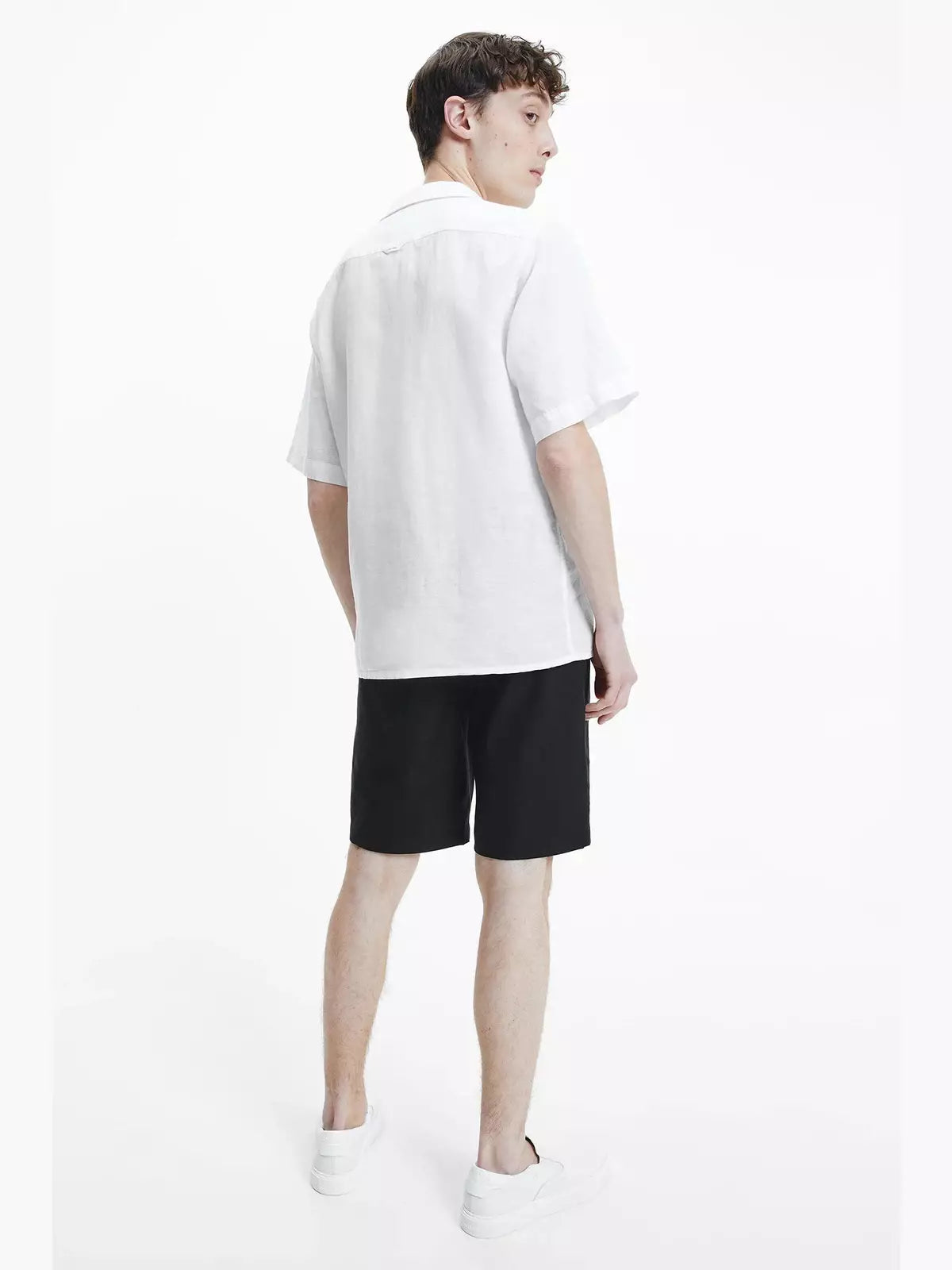 LINEN COTTON CUBAN S/S SHIRT Bright White