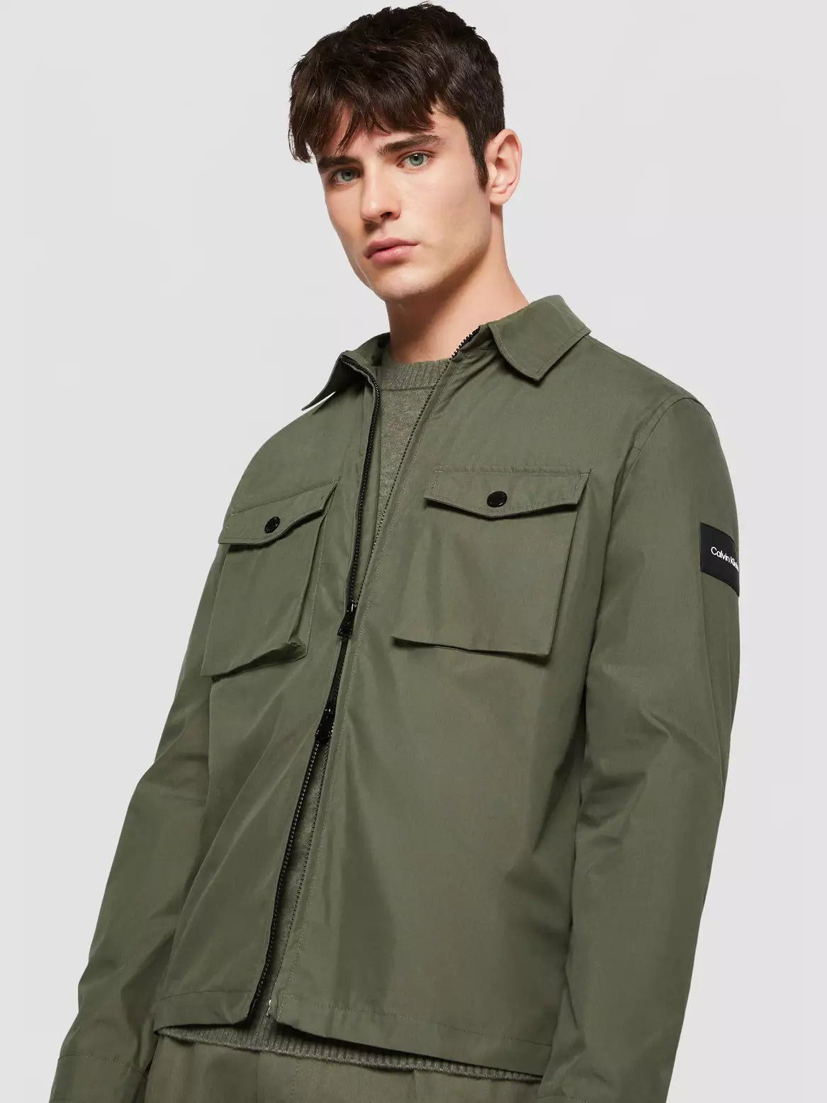 RECYCLED LIGHT SHIRT JACKET THYME K10K107136