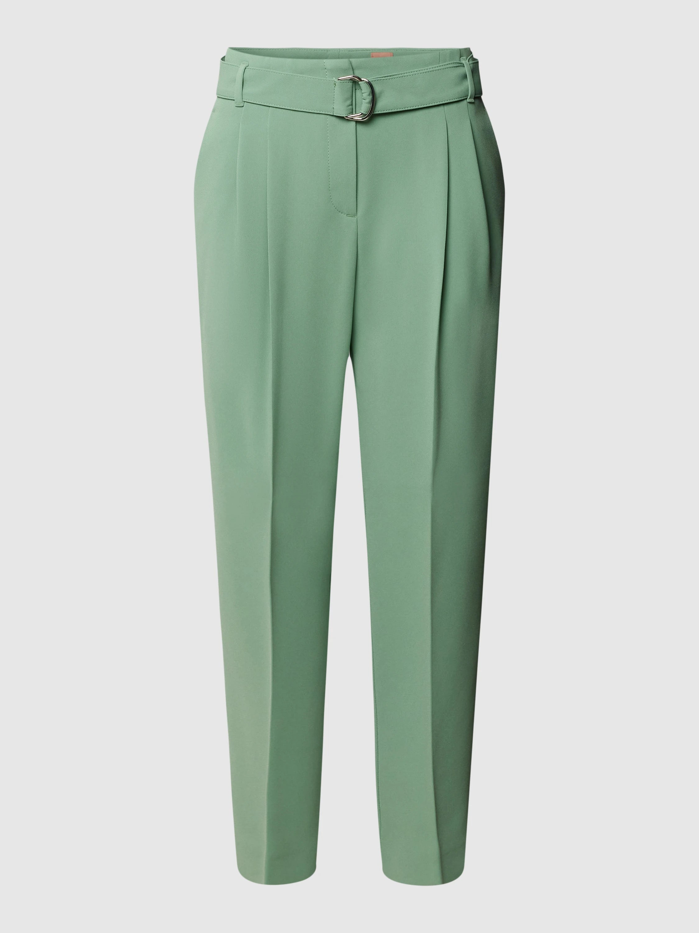 Broek met plooi en riem