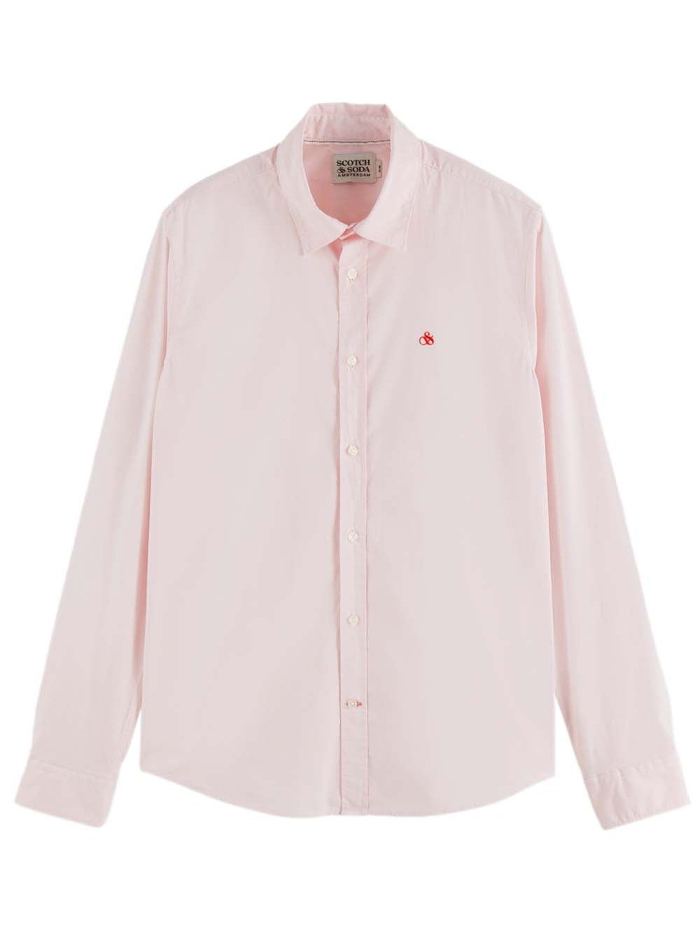 Essentials - Slim-Fit Organic Cotton Poplin overhemd - Rose