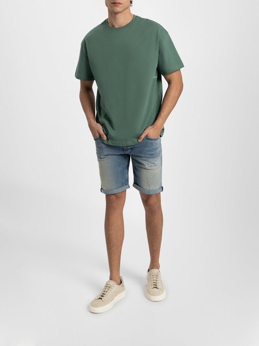 Bottle green t-shirt with print