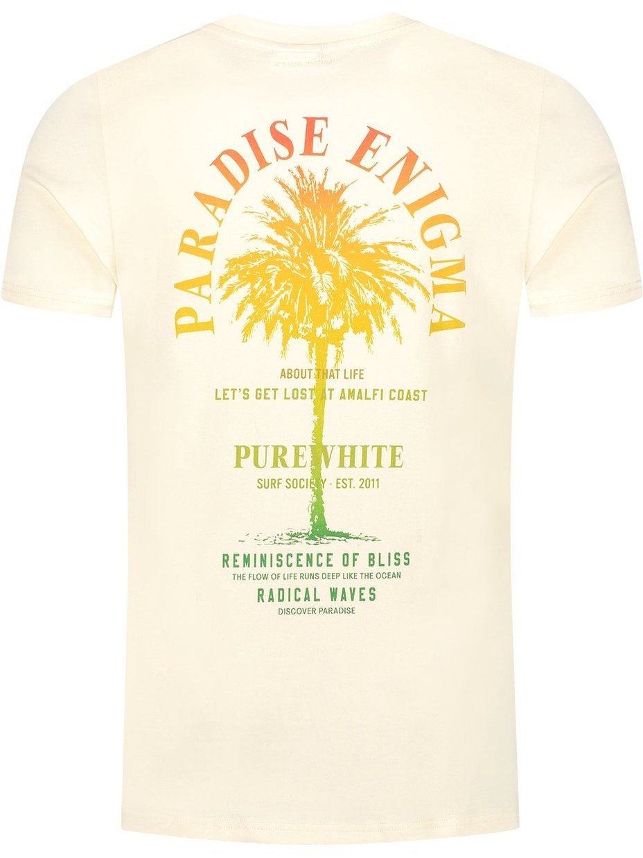 Tshirt with small front logo in middle and big back print