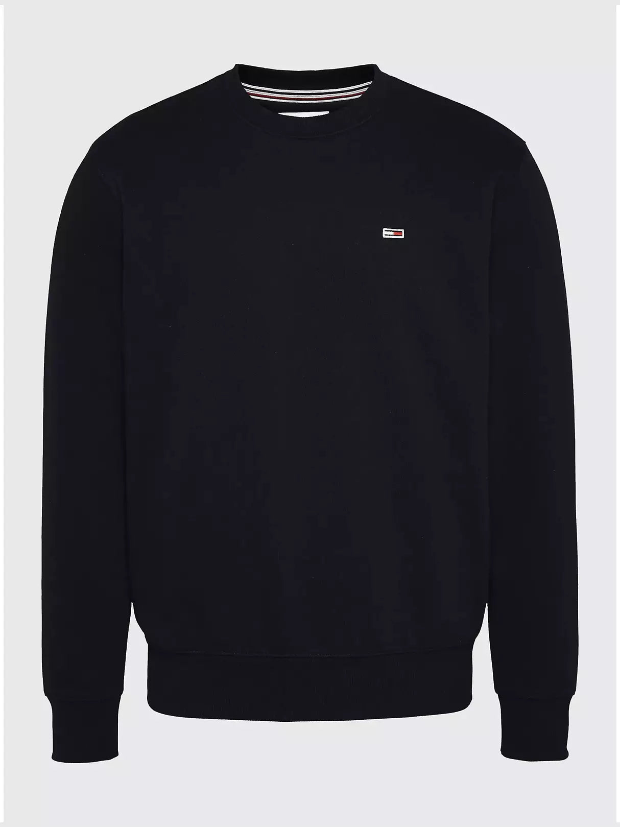 TJM REGULAR FLEECE C NECK BLACK