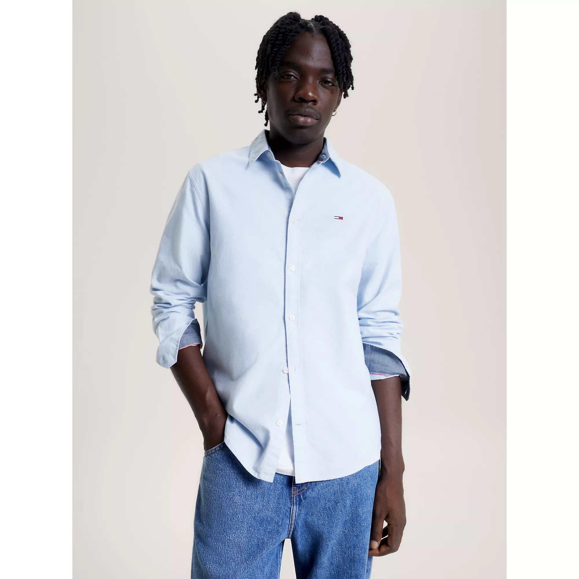 TJM CLASSIC OXFORD SHIRT CHAMBRAY BLUE