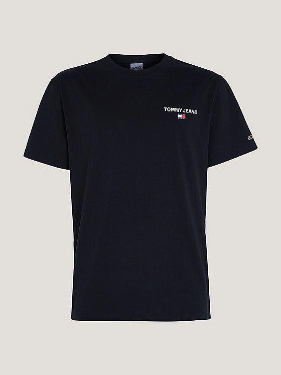 TJM CLSC LINEAR BACK PRINT TEE BLACK