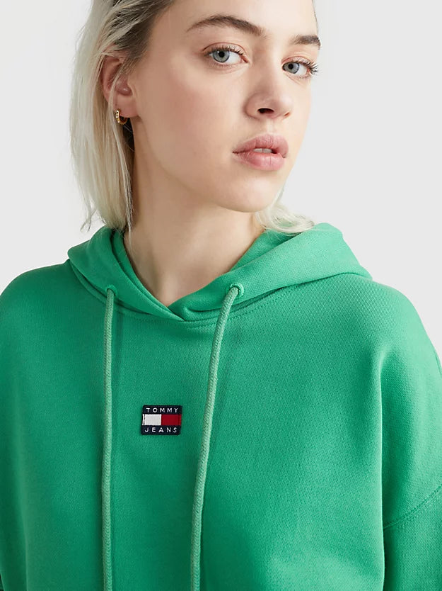 TJW XS badge hoodie - Coastal Green