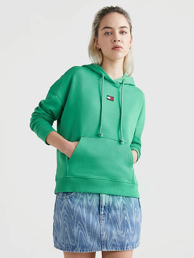 TJW XS badge hoodie - Coastal Green