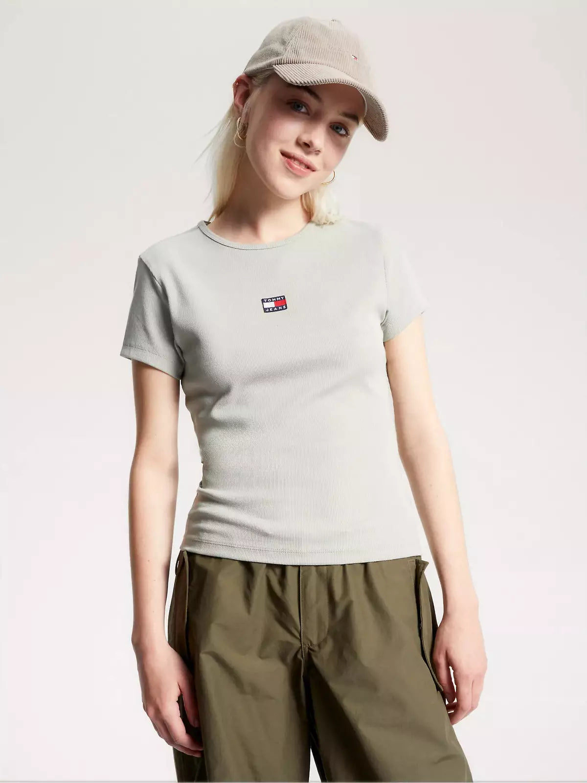 TJW BBY XS BADGE RIB, PMI Faded Willow DW0DW16259PMI