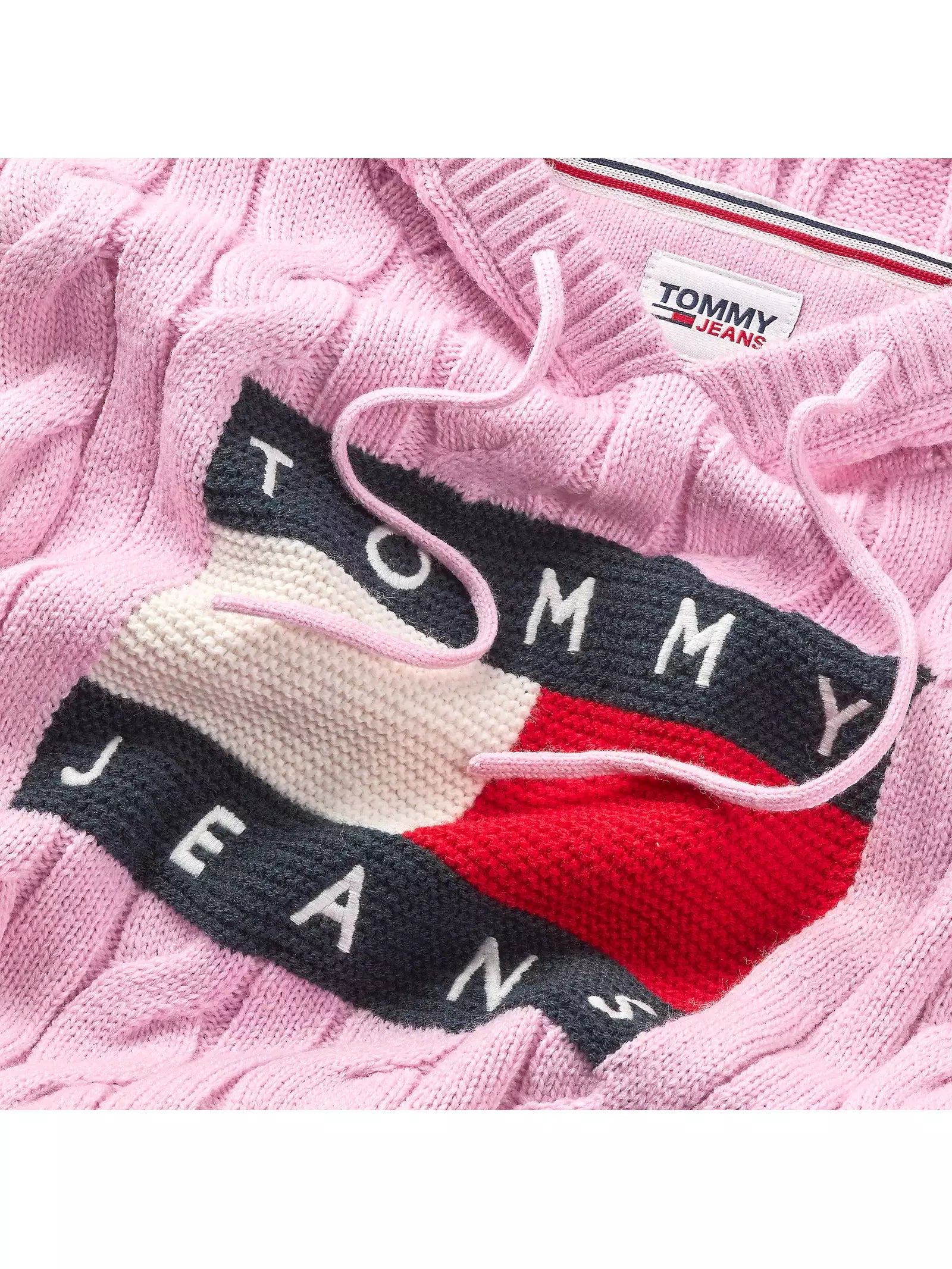 TJW CENTER FLAG CABLE HOODIE FRENCH ORCHID DW0DW16528
