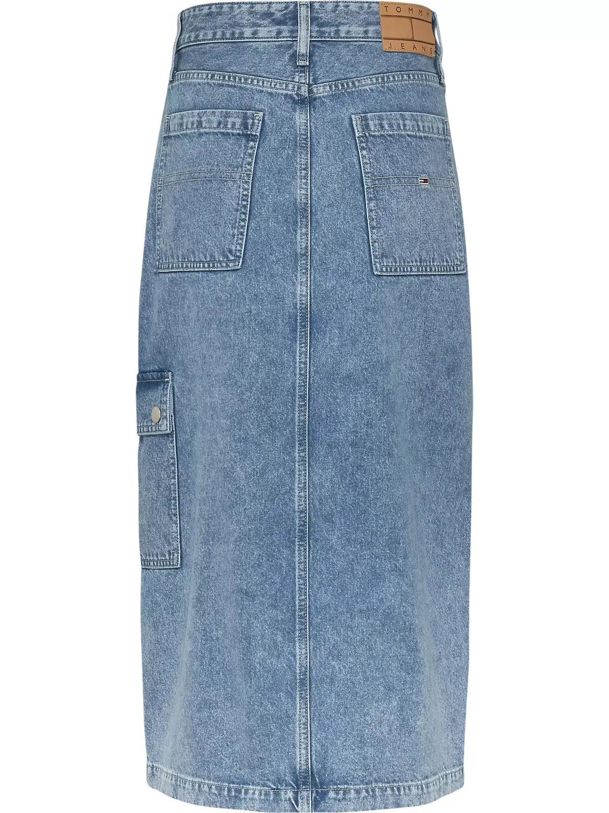 Claire high midi rok - denim medium