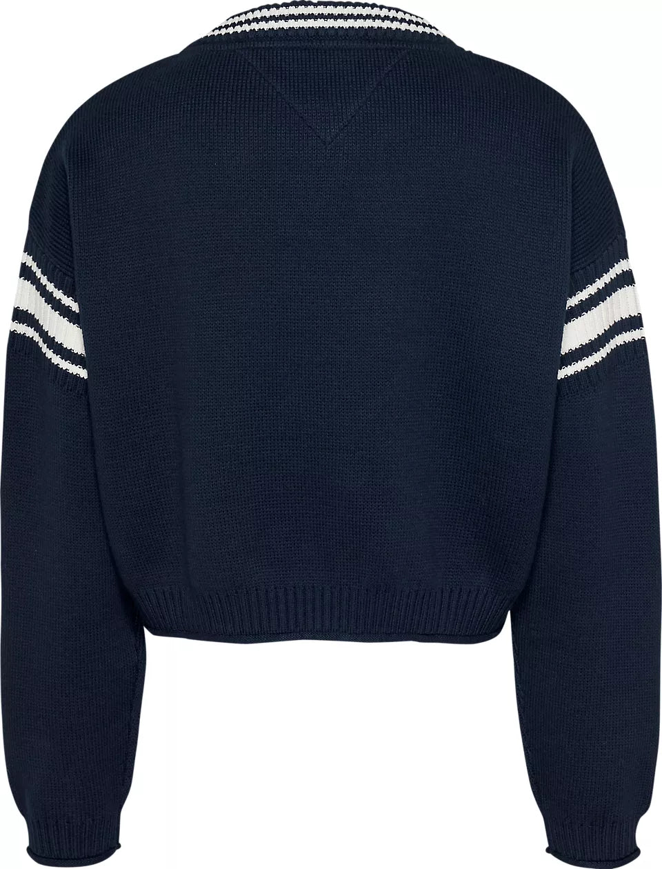 TJW CRP VARSITY V-NECK SWEATER DARK NIGHT NAVY