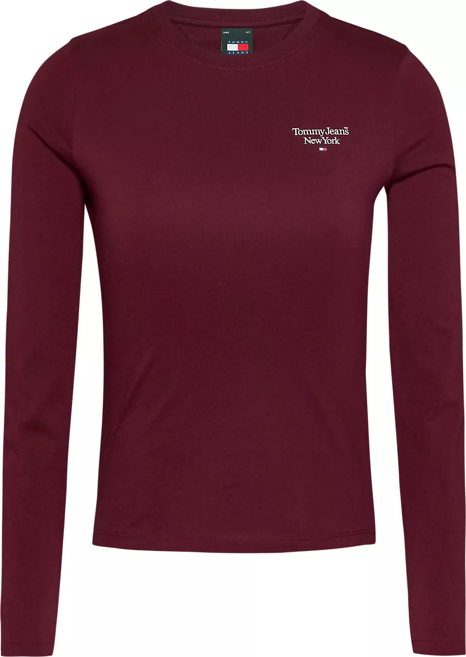TJW SLIM ESSENTIAL LOGO 2 LS EXT DEEP ROUGE