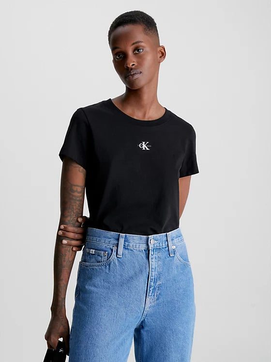 Micro monologo slim fit t-shirt Ck Black