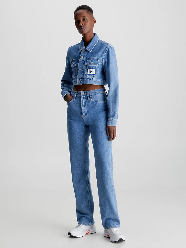 HIGH RISE STRAIGHT Denim Medium