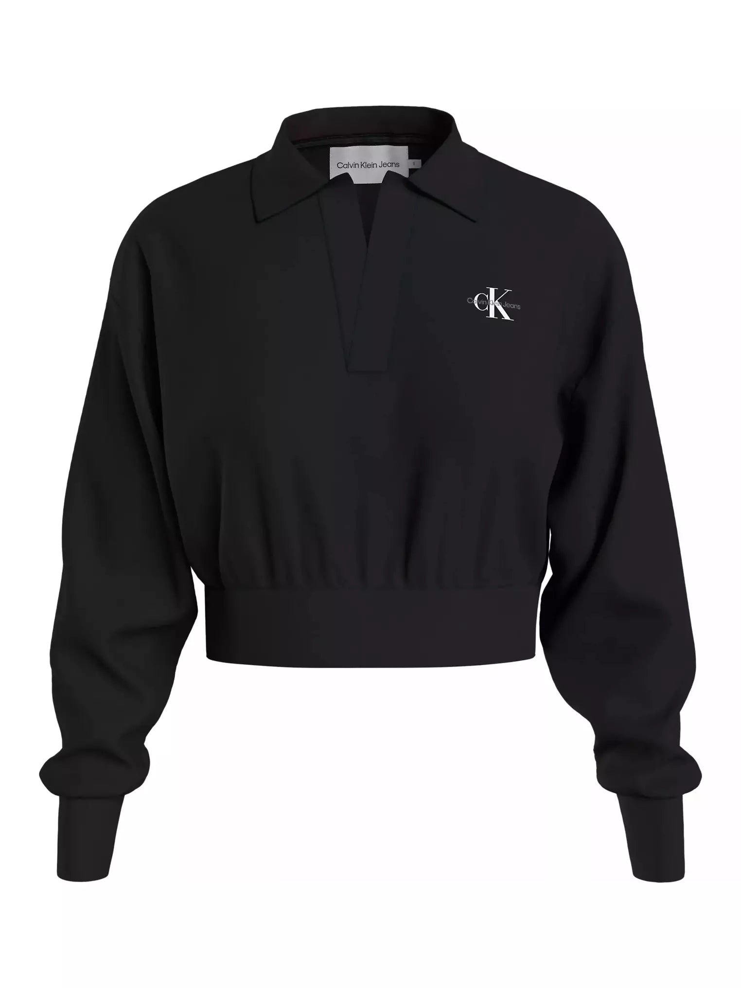 LABEL POLO COLLAR SW, BEH