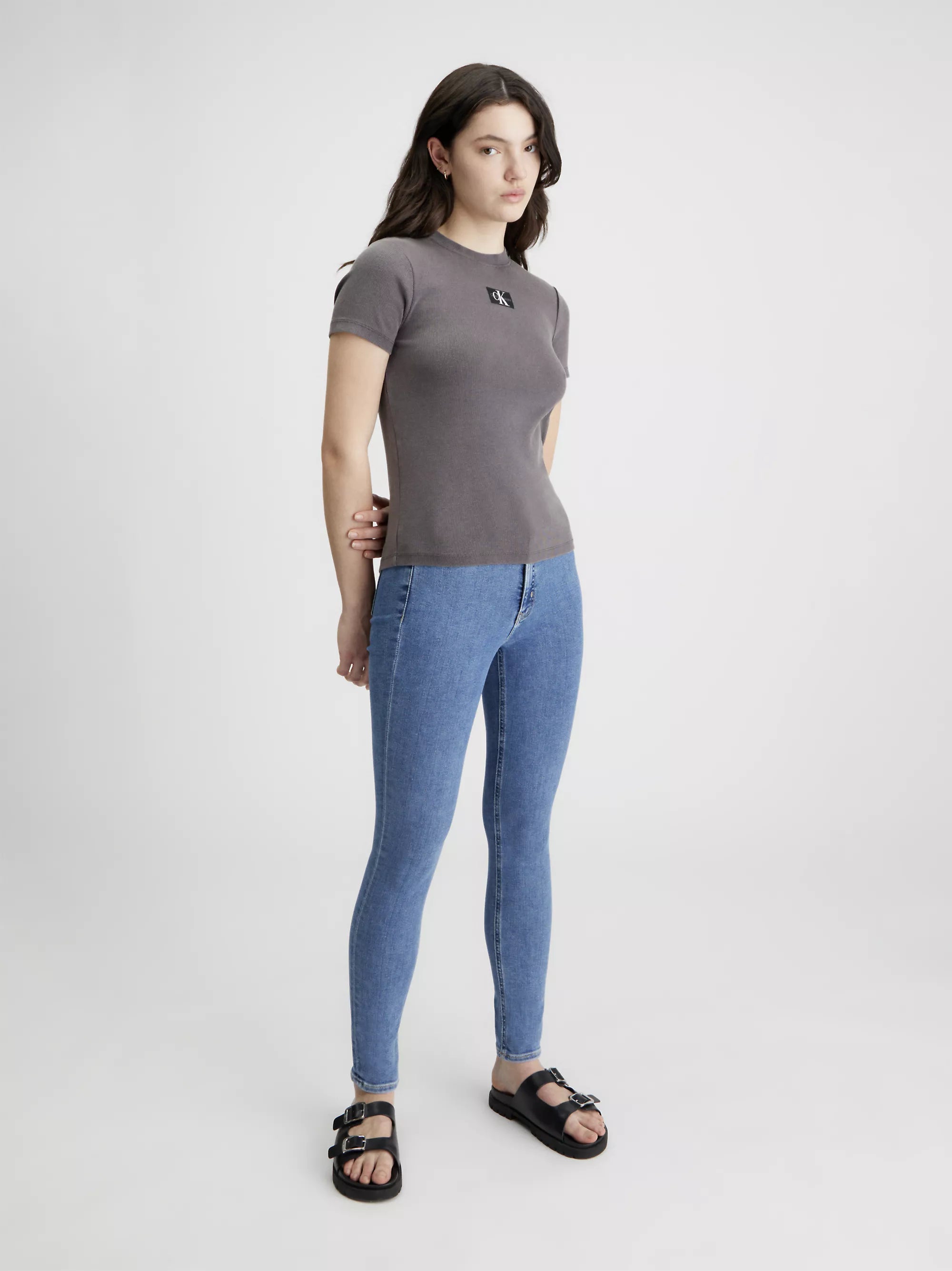 LABEL WASHED RIB SLI, PT2