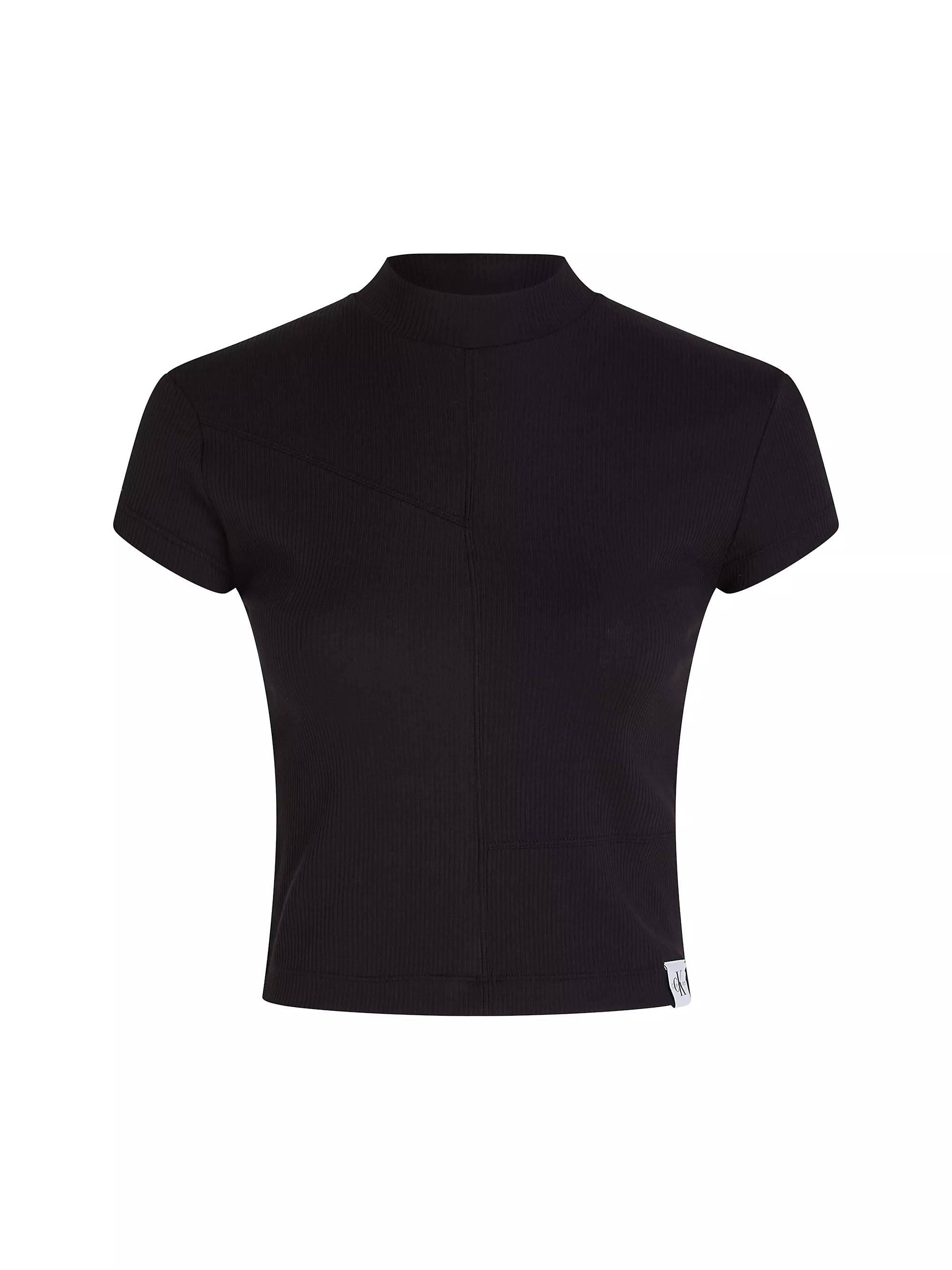 SEAMING RIB SLIM TEE, BEH