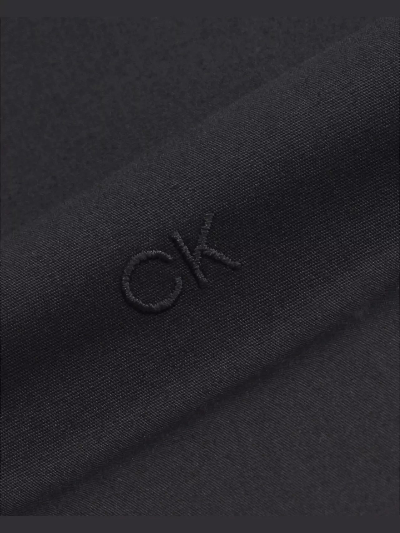 Poplin stretch slim overhemd - Black