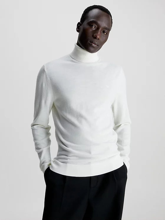MERINO TURTLE NECK EGRET K10K110420