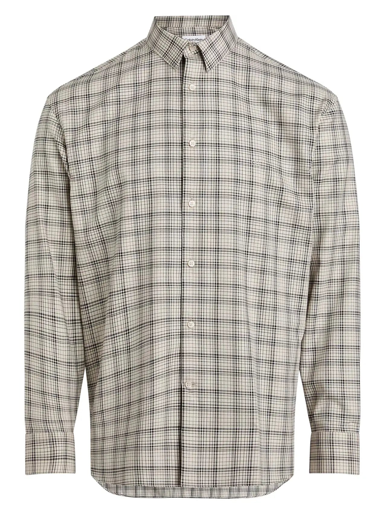 MODERN CHECK TWILL S, 0F4 Fog / Black Check