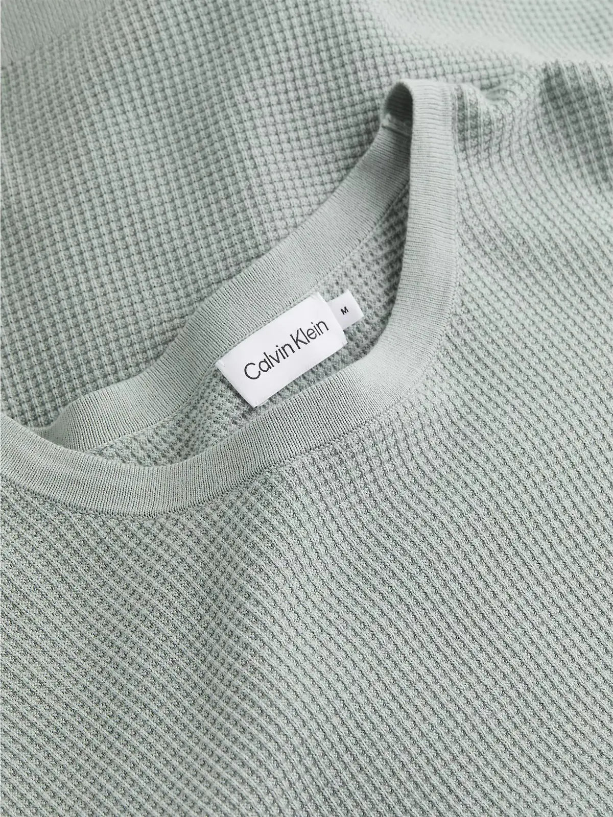 Waffle structure sweater - Slate Gray