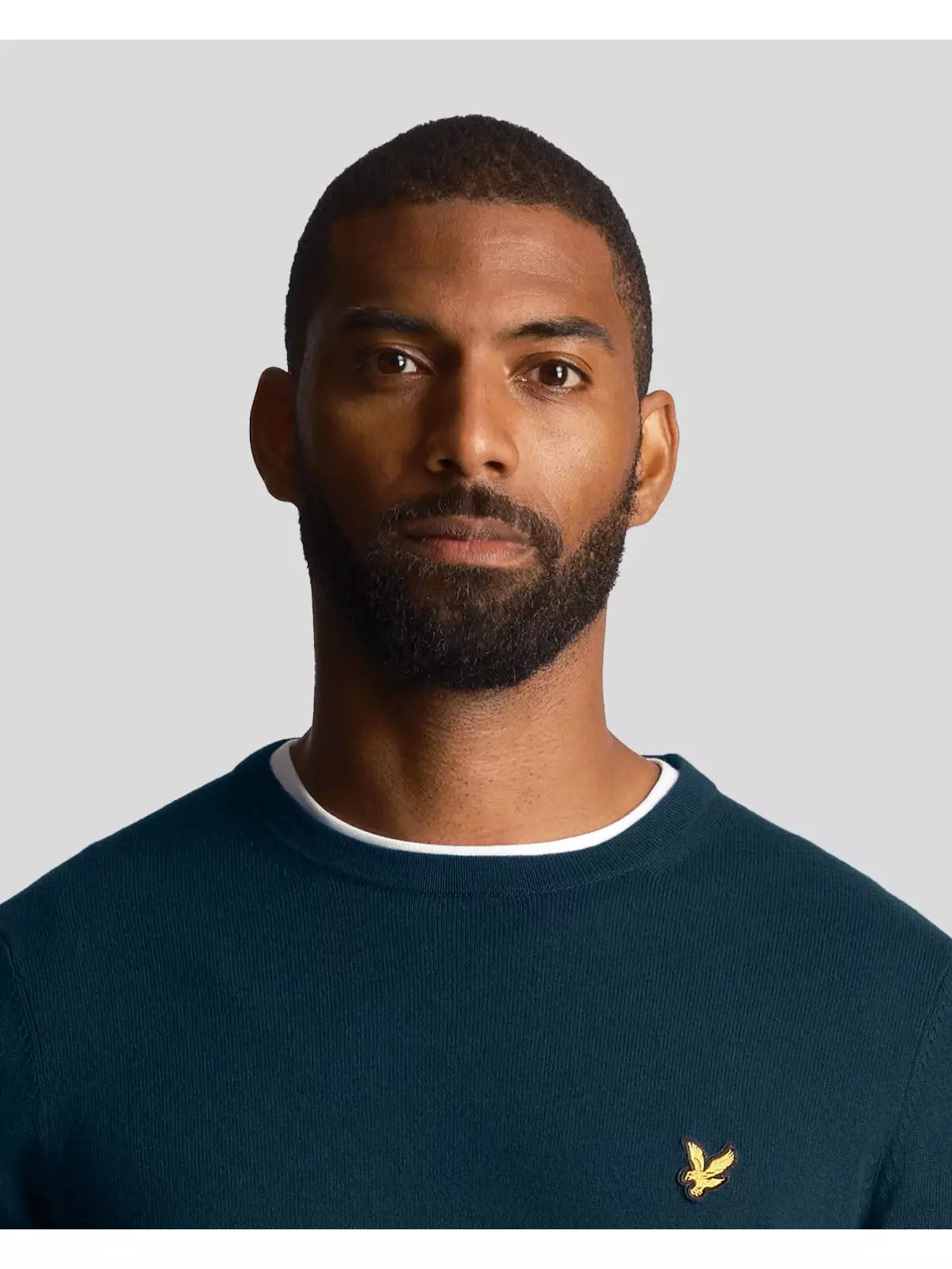 Cotton Merino Crew Jumper Apres Navy (w992)