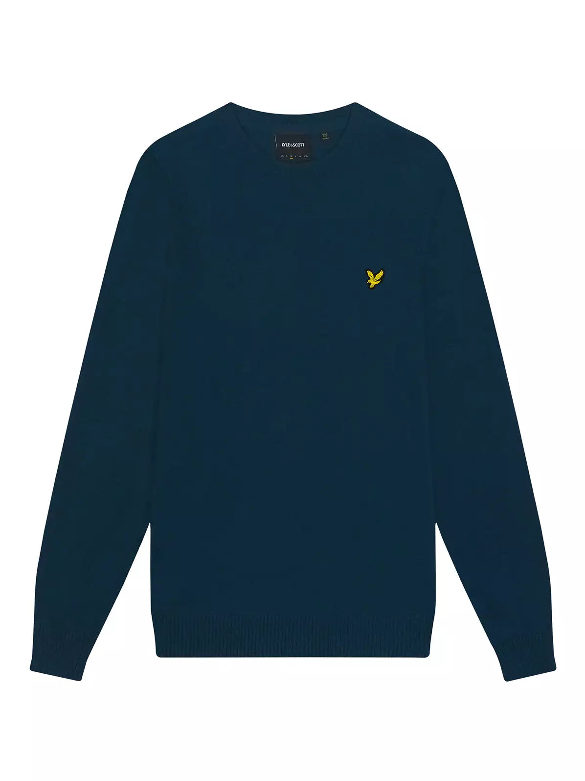 Cotton Merino Crew Jumper Apres Navy (w992)