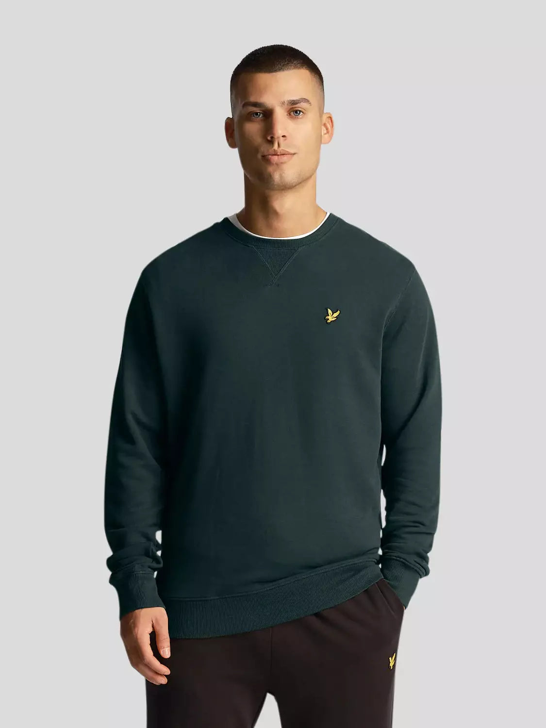 Crew Neck Sweatshirt Dark Green (w486)