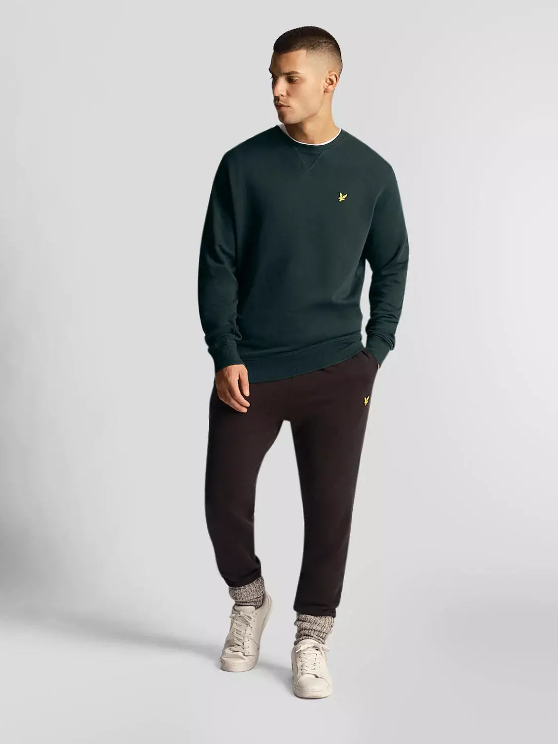 Crew Neck Sweatshirt Dark Green (w486)