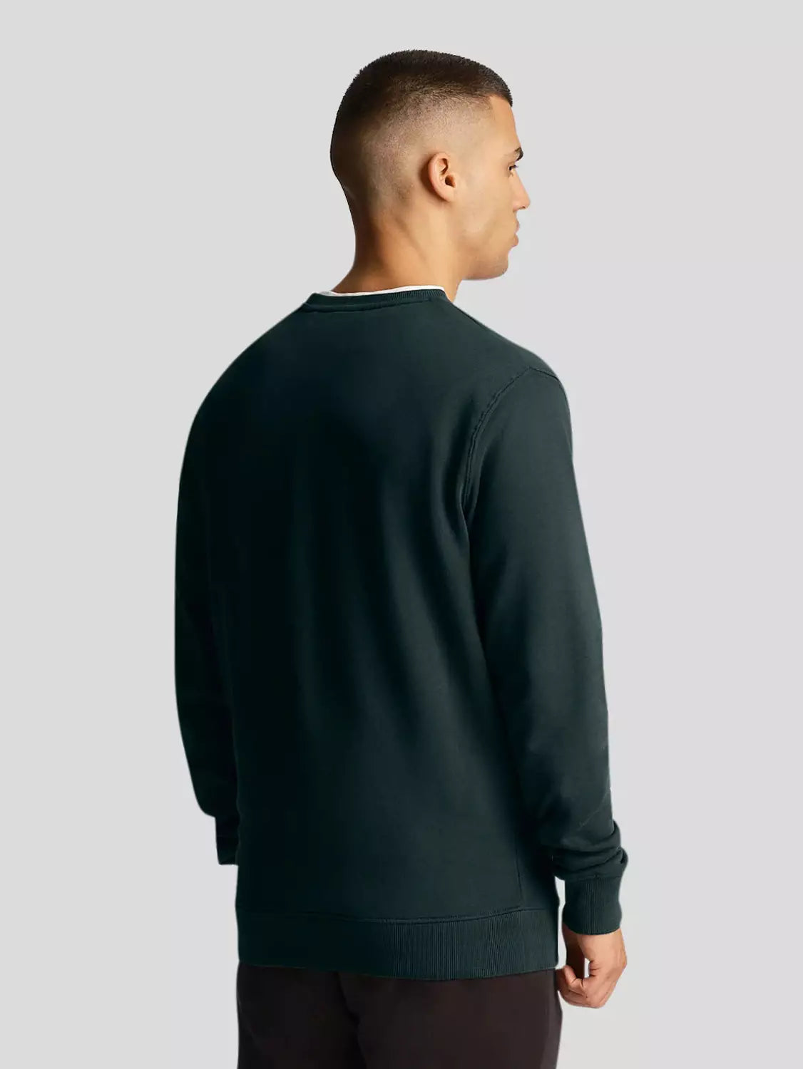 Crew Neck Sweatshirt Dark Green (w486)