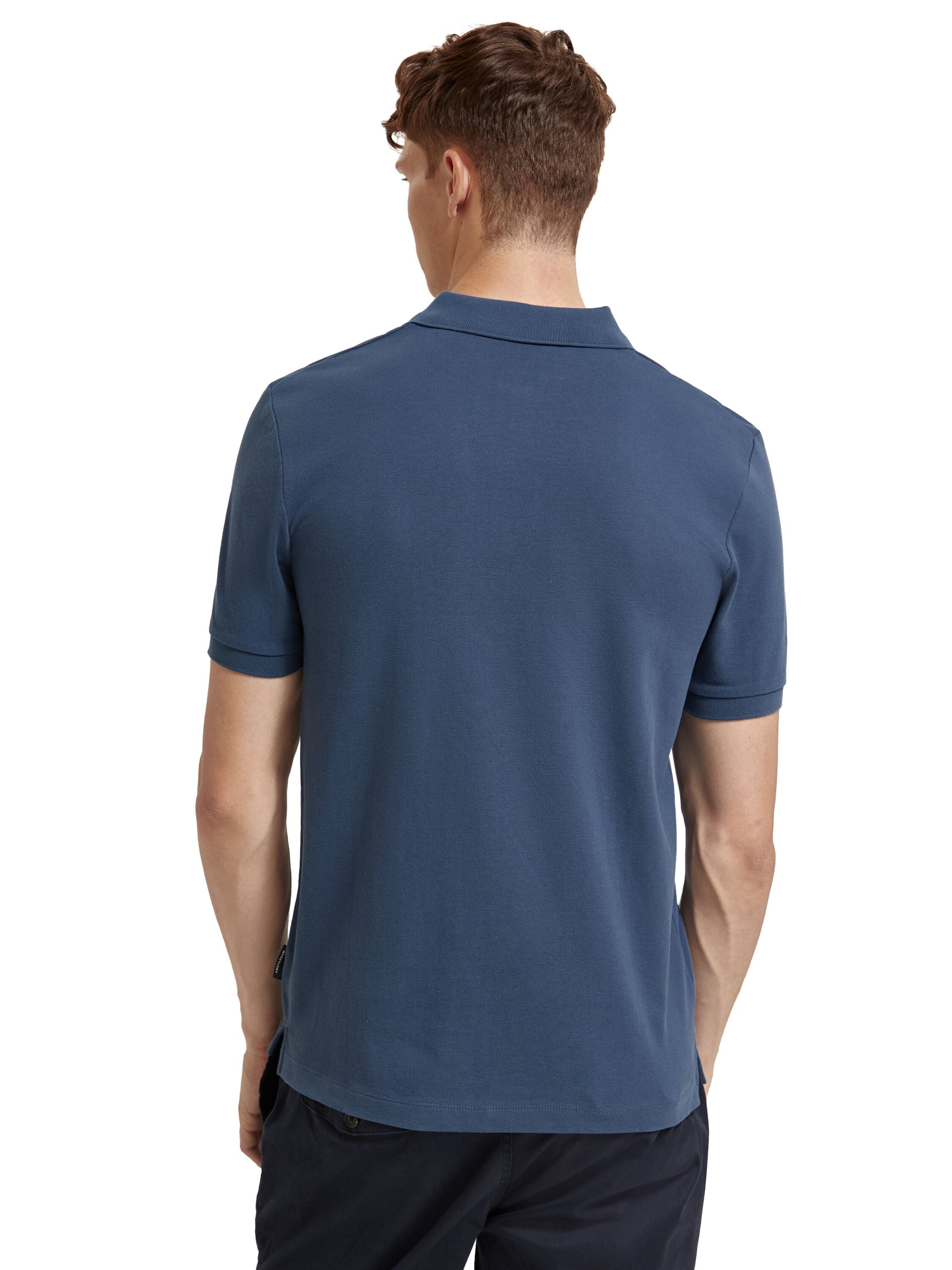 Essential Organic Cotton Pique Polo Storm Blue