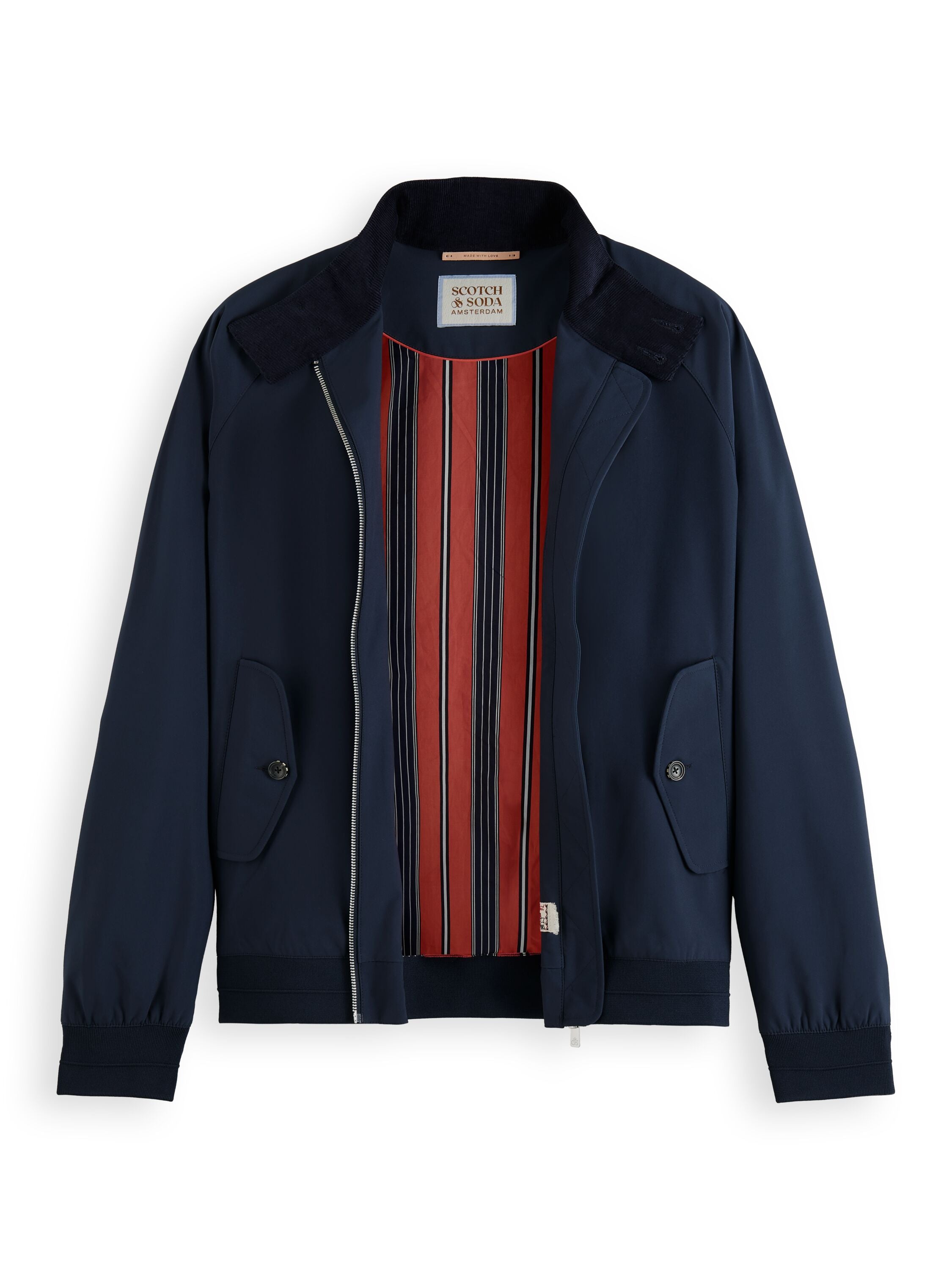 Classic harrington soft-shell jacket Night